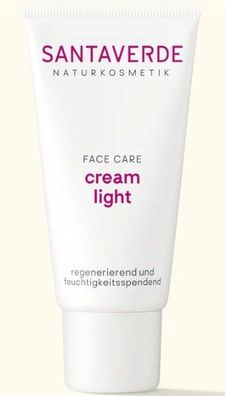 Santaverde Naturkosmetik - cream light Leicht , egenerierend , feuchtigkeitsspendend