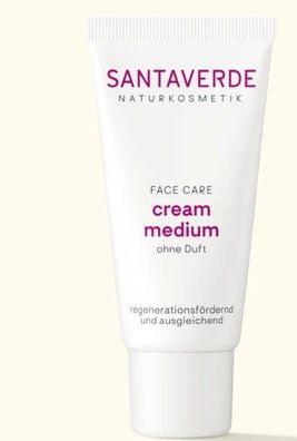 Santaverde Naturkosmetik - cream medium ohne Duft
