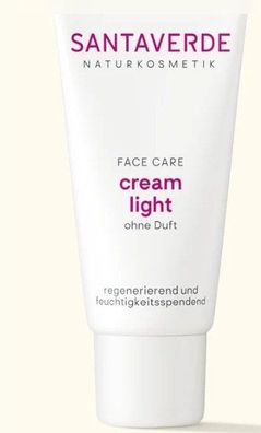 Santaverde Naturkosmetik - cream light ohne Duft