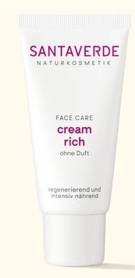 Santaverde Naturkosmetik - cream rich ohne Duft