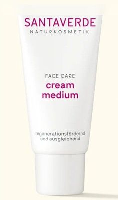 Santaverde Naturkosmetik - cream medium Fördert die Regeneration - 30 ml