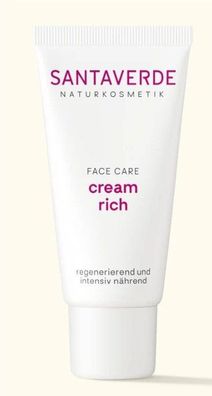 Santaverde Naturkosmetik - cream rich Reichhaltige, regenerierende Gesichtscreme