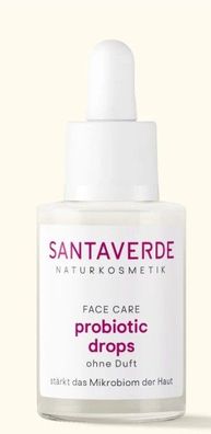 Santaverde Naturkosmetik - probiotic drops Hautschützendes Serum - Probiotika