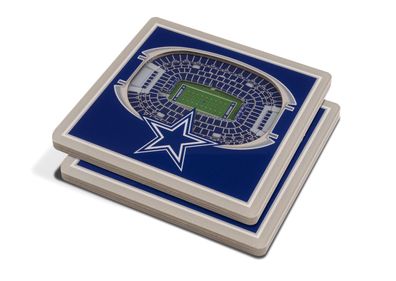 NFL Dallas Cowboys 2er Set Untersetzer Coaster Set Stadium View 3-D Stadion