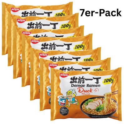 7er-Pack Nissin Demae Ramen Instantnudeln Ente 100g