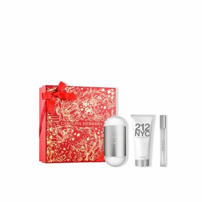 Carolina Herrera 212 Nyc Eau De Toilette Spray 100ml Set 3 Artikel