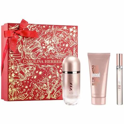 Carolina Herrera 212 Vip Rose Eau De Parfum Spray 80ml Set 3 Artikel