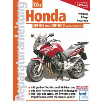 Honda CBF 600, 600 S Typ PC38 Bj. ab 2004 Reparaturanleitung Reparaturhandbuch