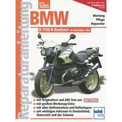 BMW R 1150 R Rockster Typ R28 Baujahre ab 2003 Bucheli Verlag Reparaturanleitung