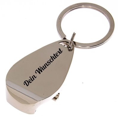 Flaschenöffner Schlüsselanhänger Wunschgravur