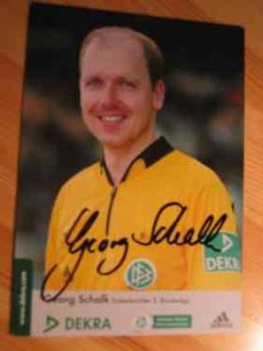 DFB Bundesligaschiedsrichter Georg Schalk - handsigniertes Autogramm!!!
