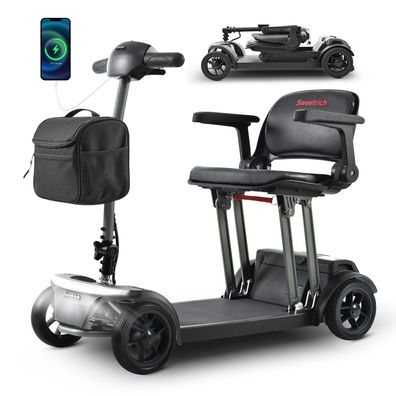 Sweetrich Faltbarer Elektromobil E-Scooter 180W Motor mit 15 bis 25 km Reichweite