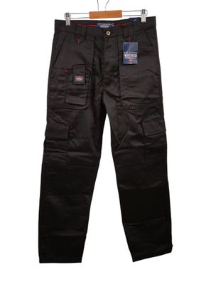 Lee Cooper Herrenbekleidung Multi Pocket Arbeitshose, schwarz, 30W/29L