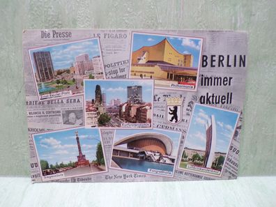 alte AK PK Großformat Berlin immer aktuell Kunst und Bild Defot unbeschrieben