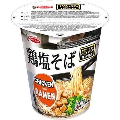 Acecook Ippin Instantnudeln Ramen Chicken Cup 70g