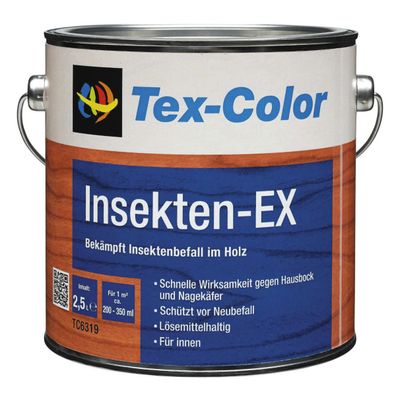 Insekten-Ex Holzschutzmittel 2.5 Liter überstreichbar Tex-Color