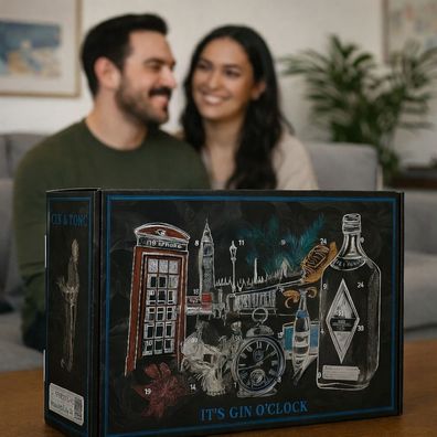 Gin Tasting Set - 24 Originale Gin Miniaturen | Premium Probierset aus 24 Gins | Gin