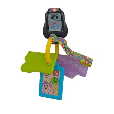 FISHER-PRICE Lernspaß Activity-Schlüssel - Stoffschlaufe mit 4 Spielzeugen
