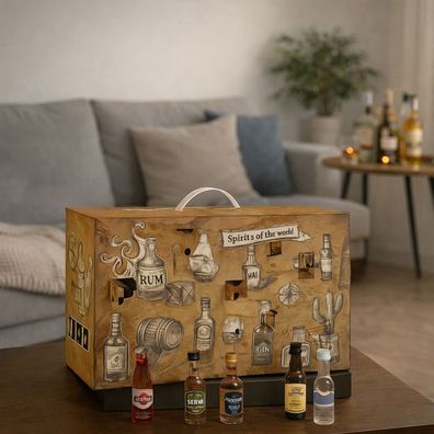 Spirituosen Adventskalender Tasting - 24x verschiedene Spirituosen im Kalender
