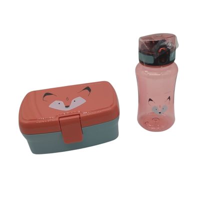 LÄSSIG Brotdose & Trinkflasche Set Lunchbox und Trinkflasche