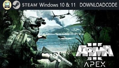 NEU PC Computer Spiel Arma 3 Apex Edt für Windows 10 11 STEAM Download Code Key