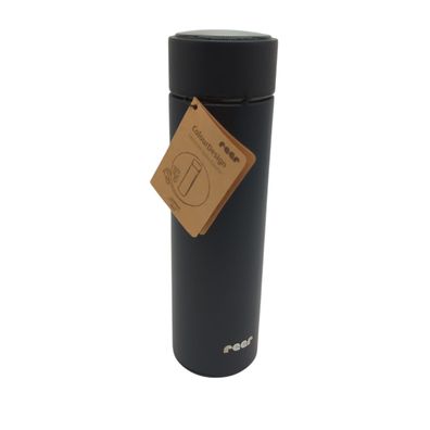 reer Isolierflasche Edelstahl Colourdesign Schwarz 450 ml