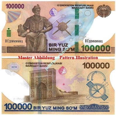 Usbekistan / Uzbekistan 100000 2019 SUM Unc P. NEW 61995#