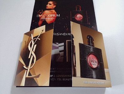 YSL Yves Saint Laurent BLACK OPIUM + Loveshine Plumping Lip Gloss Beauté Geschenk Set