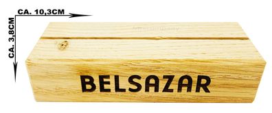 Belsazar 10er Tischaufsteller aus Holz Menükartenhalter Kartenhalter Halter Spe