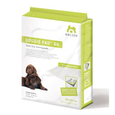 Maelson Doggie Pads, Welpen-Unterlage, weiß, 60 x 60 cm - 30 Stück
