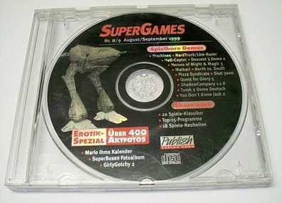 SuperGames Nr. 8 / 9 1999 PC Software Programme Sammlung CD-ROM Windows