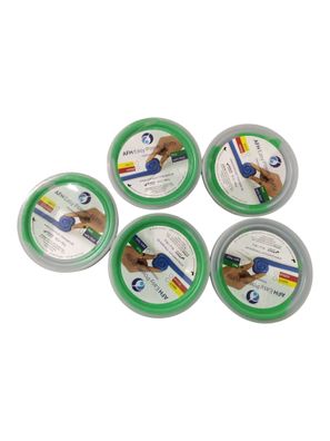 5x AFH Easy Power Putty fest grün 85 g Handtrainer Knetmasse Reha Fingertraining