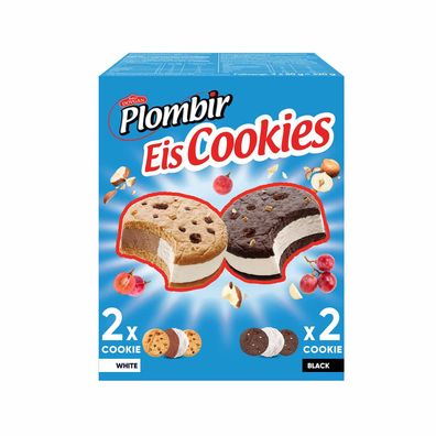 DOVGAN Plombir & Friend Doppelkeks Mix mit Eiscreme Vanille-Schoko 4 x 80g 320 g