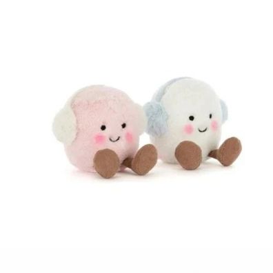 Jellycat Amuseables Toastie rosa/weiß Marshmallows Plüschtier Spielzeug Kuscheltier