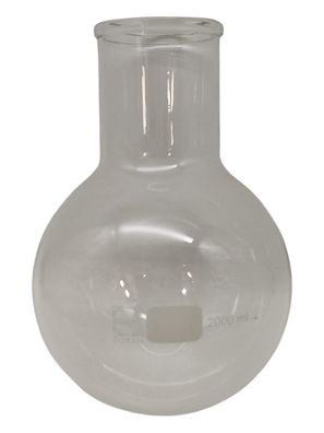 DURAN 21 741 63 Rundkolben, Weithalsig, mit Bördelrand, 2000ml Inhalt, 10 Stück