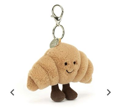 Amuseables Croissant Bag Charm Jellycat Plüschtier Spielzeug Toy Kinder Gift Birth