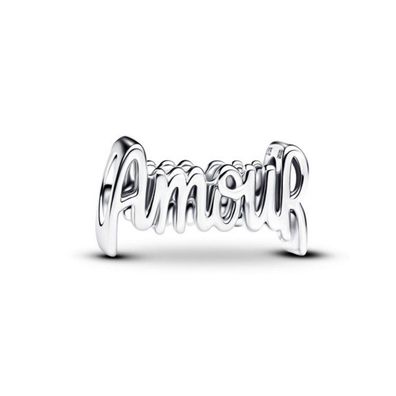 Bead - Silber - Amour Schrift Charm