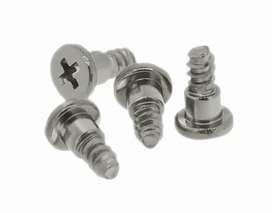 Casio | 4 x Bezelschrauben Edelstahl silbern | GAW-100 GW-056E G-056