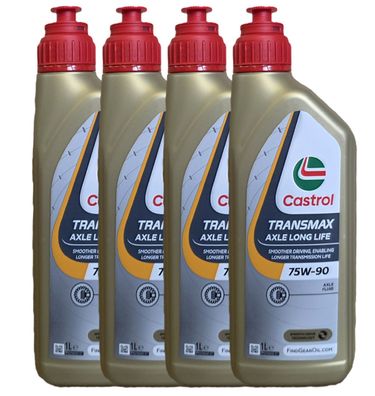 Castrol AXLE Longlife 75W-90 4x1 Liter API GL-5 (ehe. SAF-XO) Getriebeöl