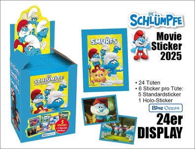 Die Schlümpfe - Movie 2025 Sticker - 24er Display
