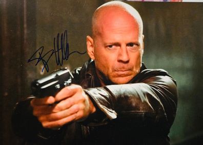 Bruce Willis Autogramm | Original signiertes Foto 20x25 cm | Filmlegende | Hollywood