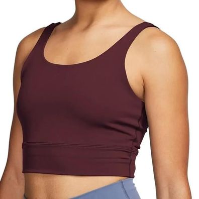T-Shirt Nike Yoga Luxe Infinalon Crop Schwarz