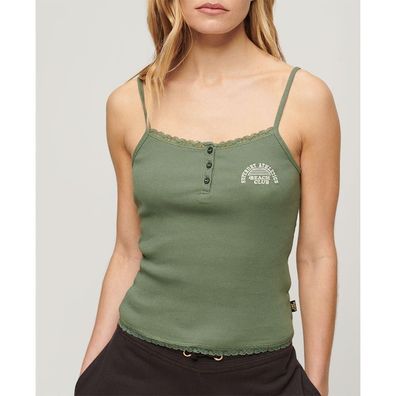 T-Shirt Superdry Athletic Essentials Enganliegender Schnitt Grén