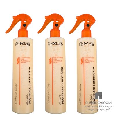 Femmas/Argan 2-Phasen "Leave-In" Conditioner 3x320ml/Haarpflege/Haarstyling