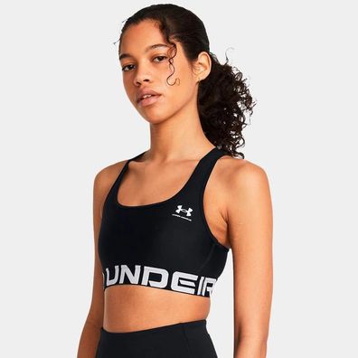 Sport-BH Under Armour HeatGearÂ® Armour Mid Branded Damen schwarz