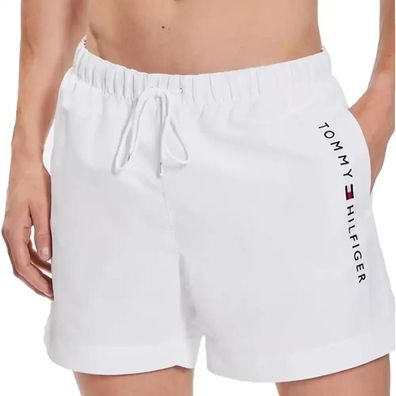 Badehose Tommy Hilfiger UM0UM02885 Weiß, mittellang, schmaler Schnitt