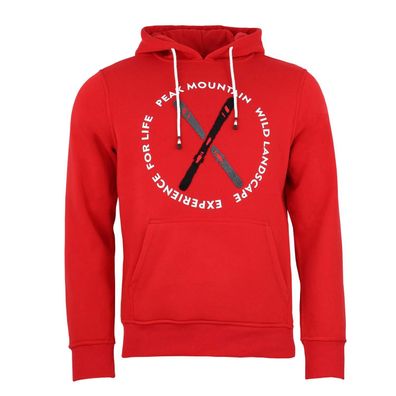 Sweatshirt Peak Mountain Conor Rot mit Kapuze