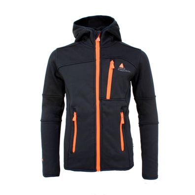 Kinder Fleecejacke Peak Mountain ecampus schwarz-orange
