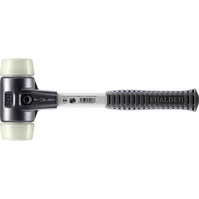 HALDER Simplex Schonhammer Ø 50 mm Nylon mit verstärkem Tempergussgehäuse und