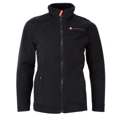 Fleecejacke Peak-Mountain Gacesare fér Mädchen, schwarz